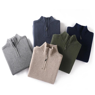 Merino Quarter Zip Sweater