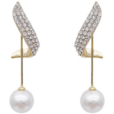 Esther - Pearl Earrings in Gold