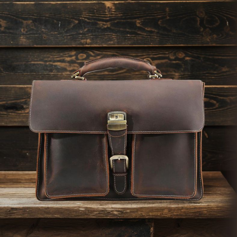 Nile - Brown Leather Shoulder Bag