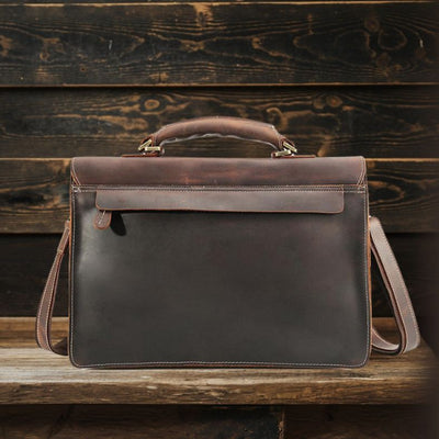Nile - Brown Leather Shoulder Bag