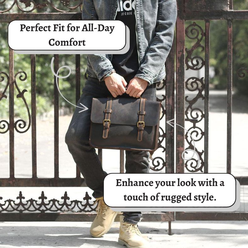 Jordan - Leather Courier Backpack