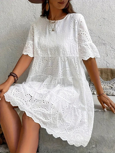 Victoria | Lace A-Line Mini Dress