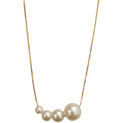 Annalise - Gold Freshwater Pearl Necklace