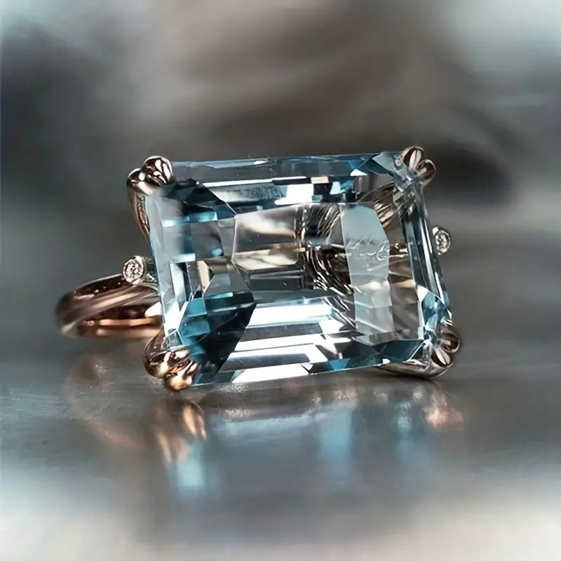 Aubrielle – Vintage Blue Zirconia Ring