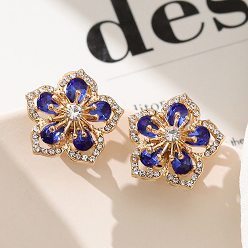 Hazel– 925 Silver Flowers Earrings