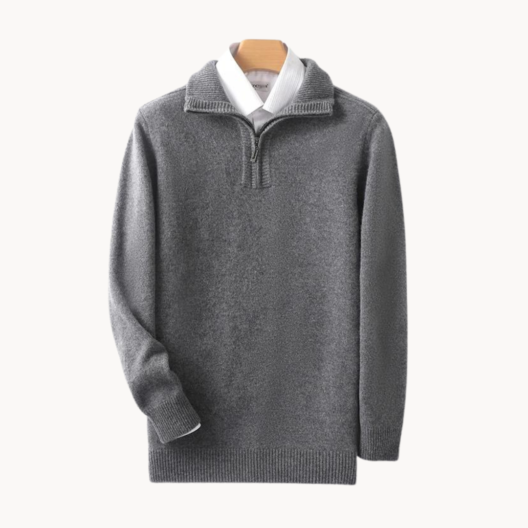 Merino Quarter Zip Sweater
