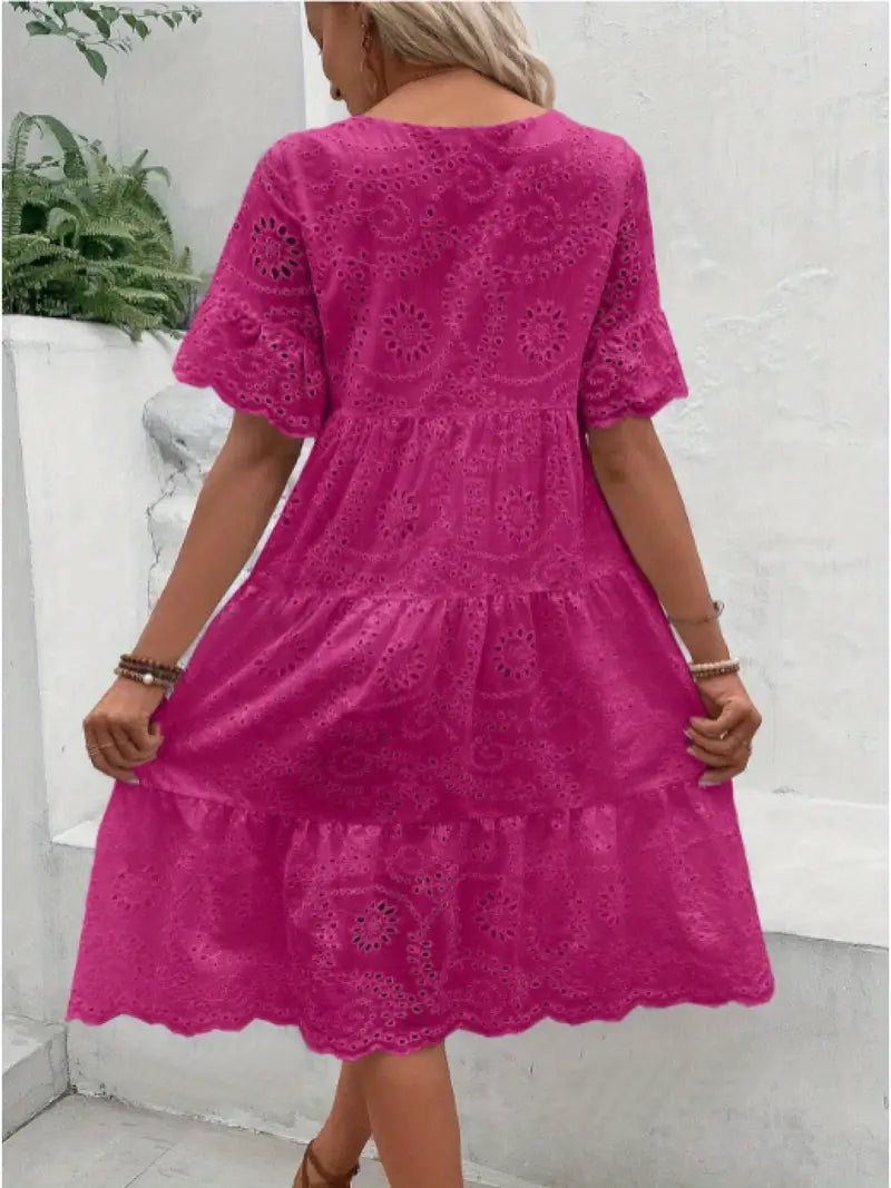 Victoria | Lace A-Line Mini Dress