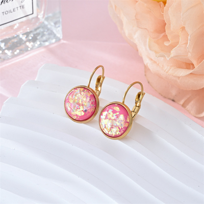 Ulani - Vintage Opal Stone Gold Earrings