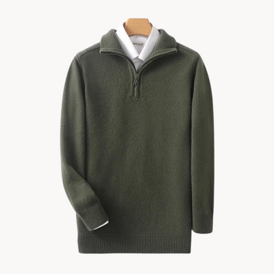 Merino Quarter Zip Sweater