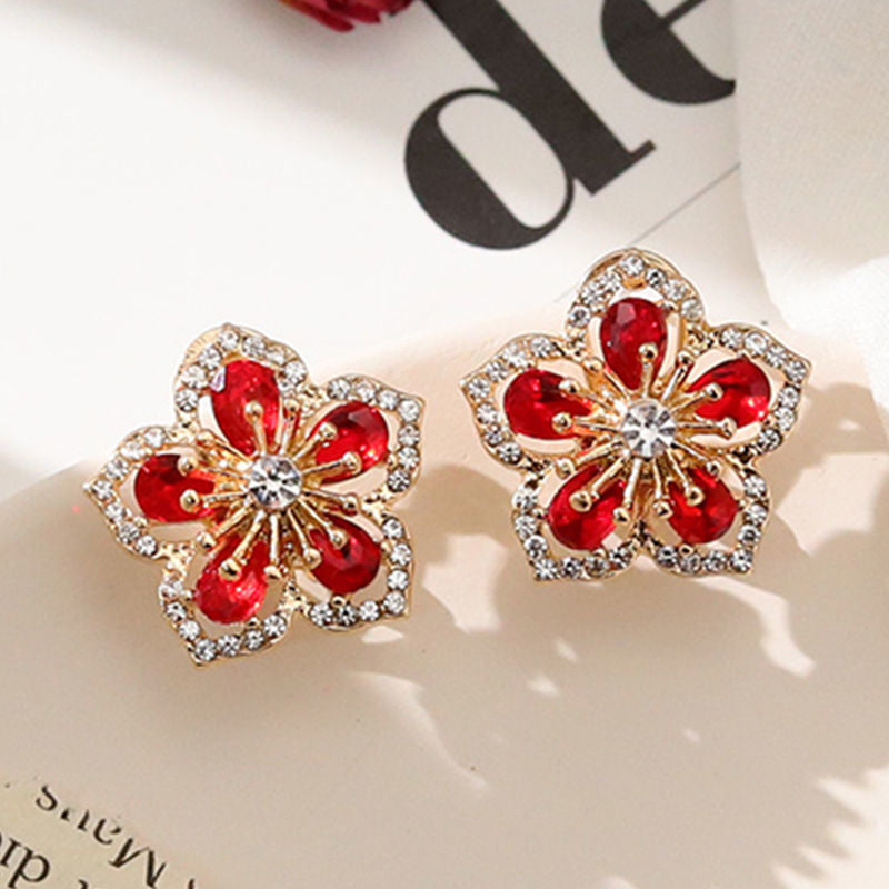 Hazel– 925 Silver Flowers Earrings