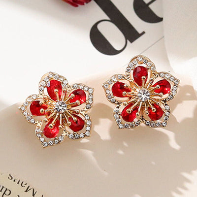 Hazel– 925 Silver Flowers Earrings