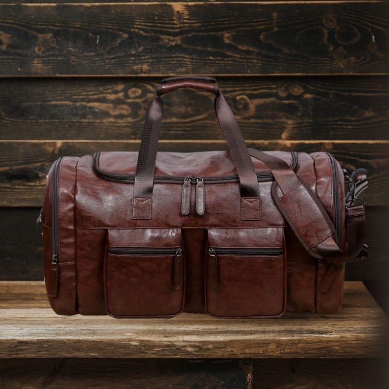Petr - Pu Leather Travel Bag