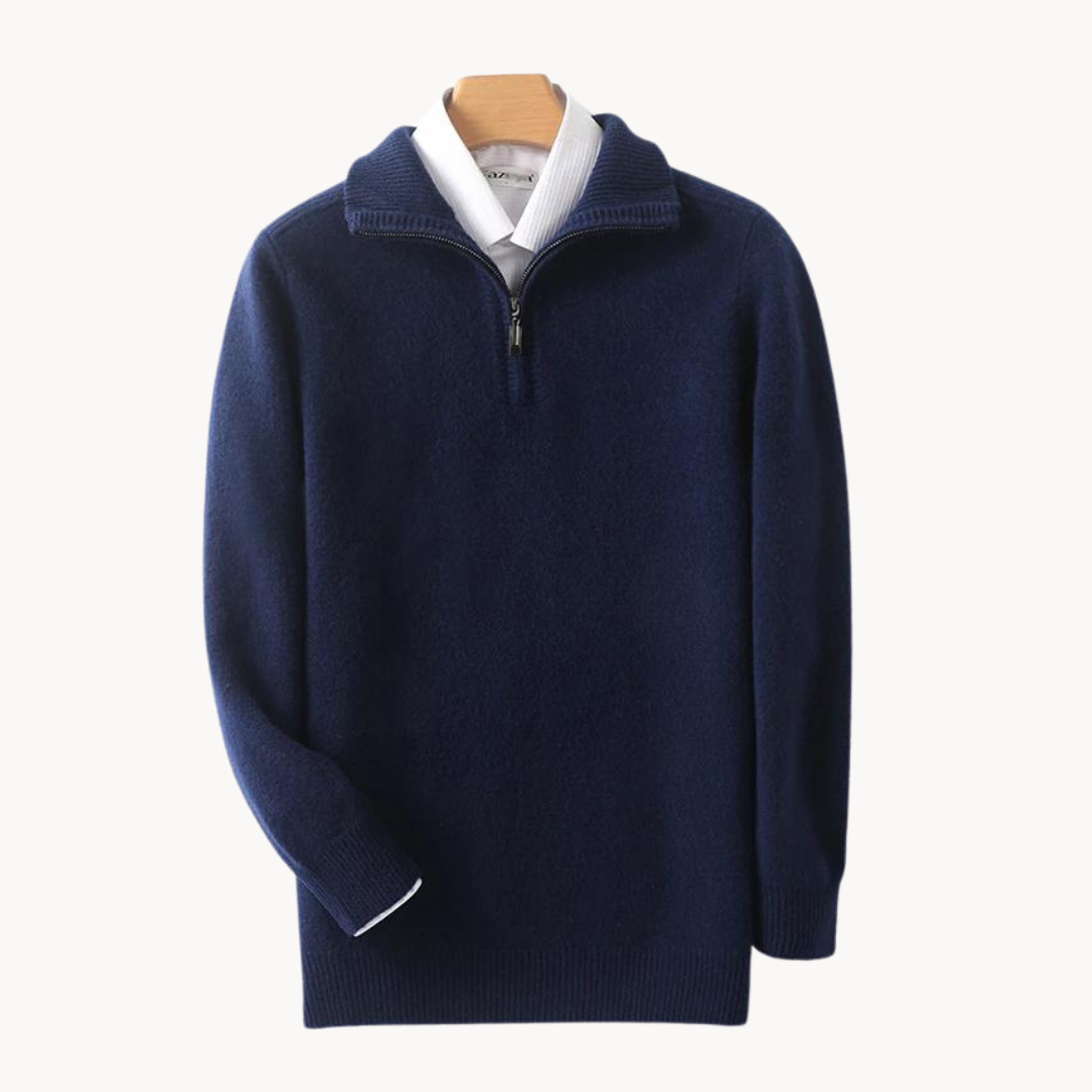 Merino Quarter Zip Sweater