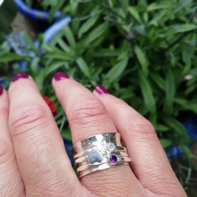 Felicity - Spinner Heart Ring
