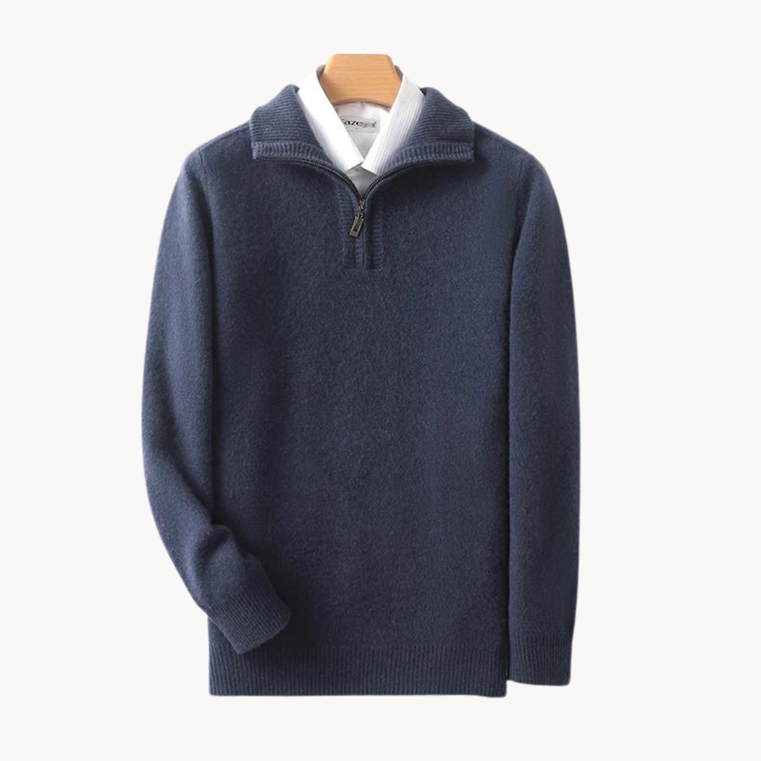 Merino Quarter Zip Sweater