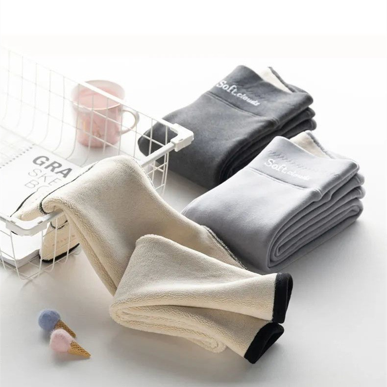 Bess - High Waist Velvet Thick Legging