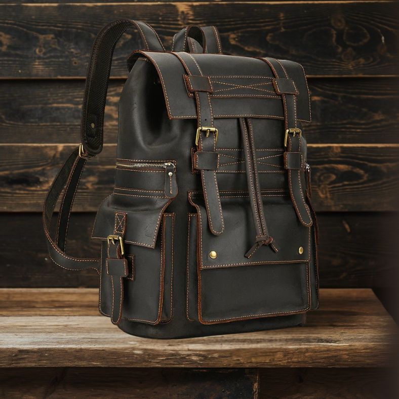 Leandro - Genuine Leather Backpack