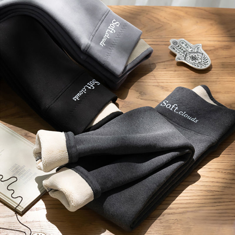 Bess - High Waist Velvet Thick Legging