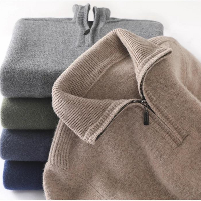 Merino Quarter Zip Sweater