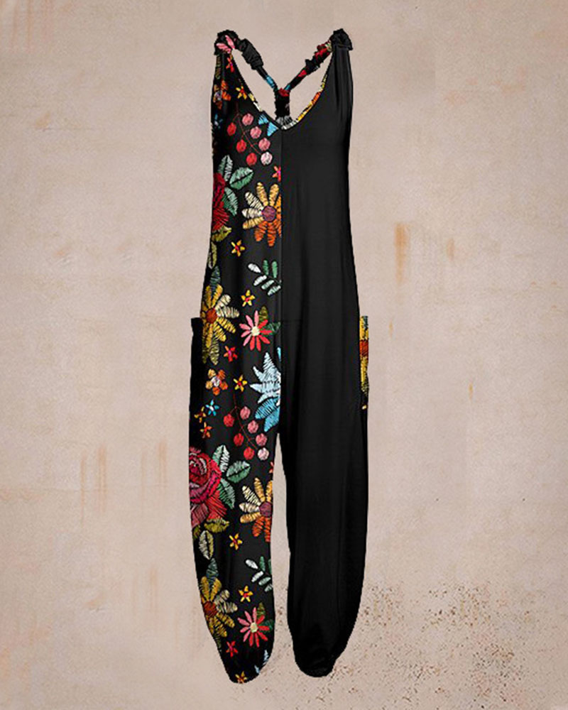 Soleen - Stylish Printed Casual Jumpsuit
