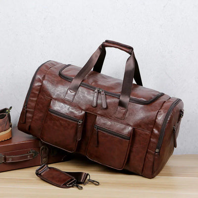 Petr - Pu Leather Travel Bag