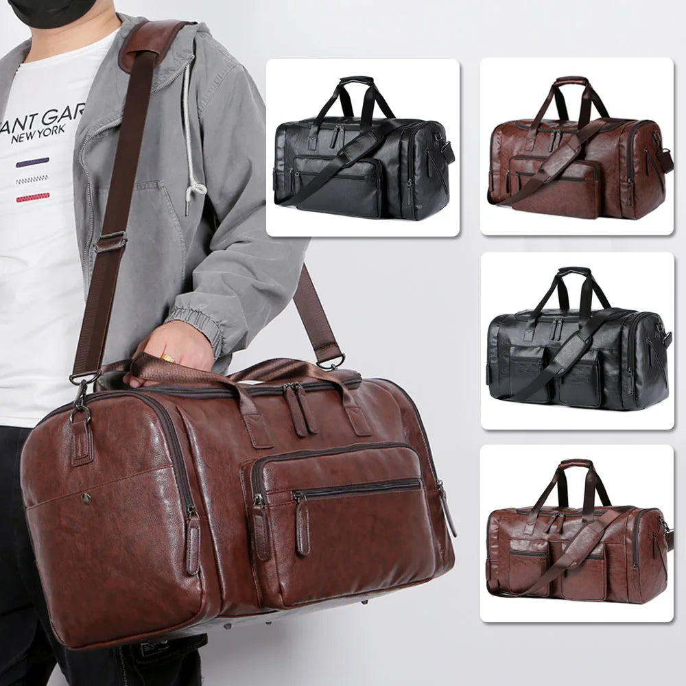 Petr - Pu Leather Travel Bag