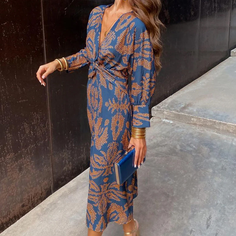 Evianne Dress – Draped Elegance in Motion