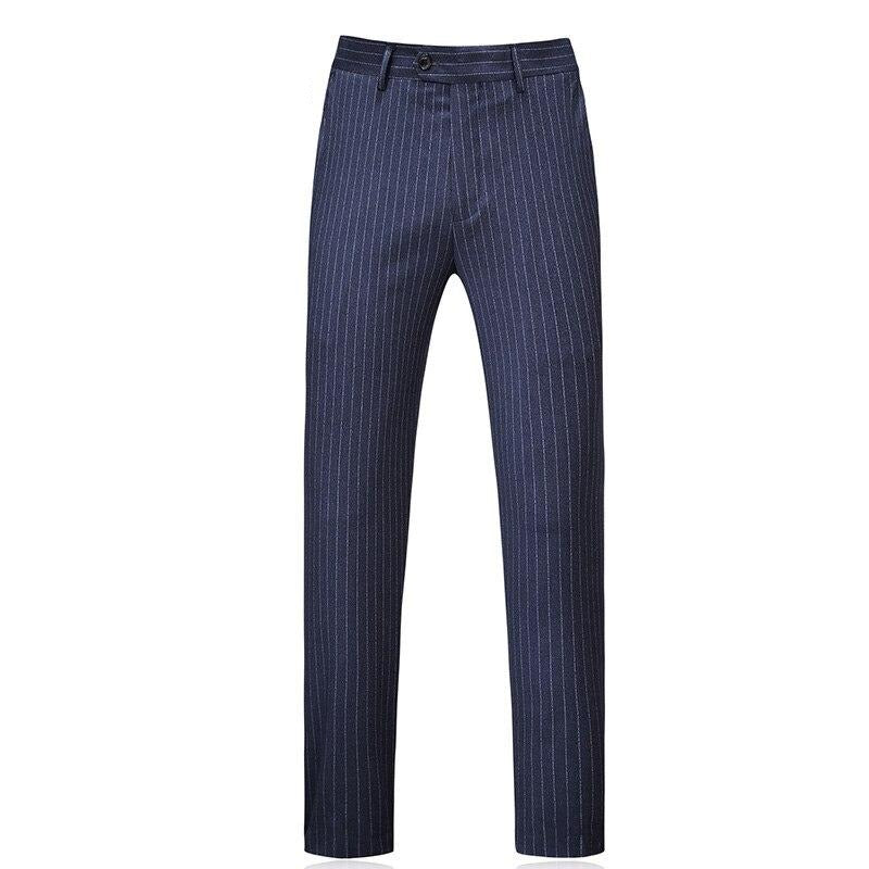The Tommy Striped Navy Suit