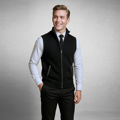 The Eliano Wool Blend Vest