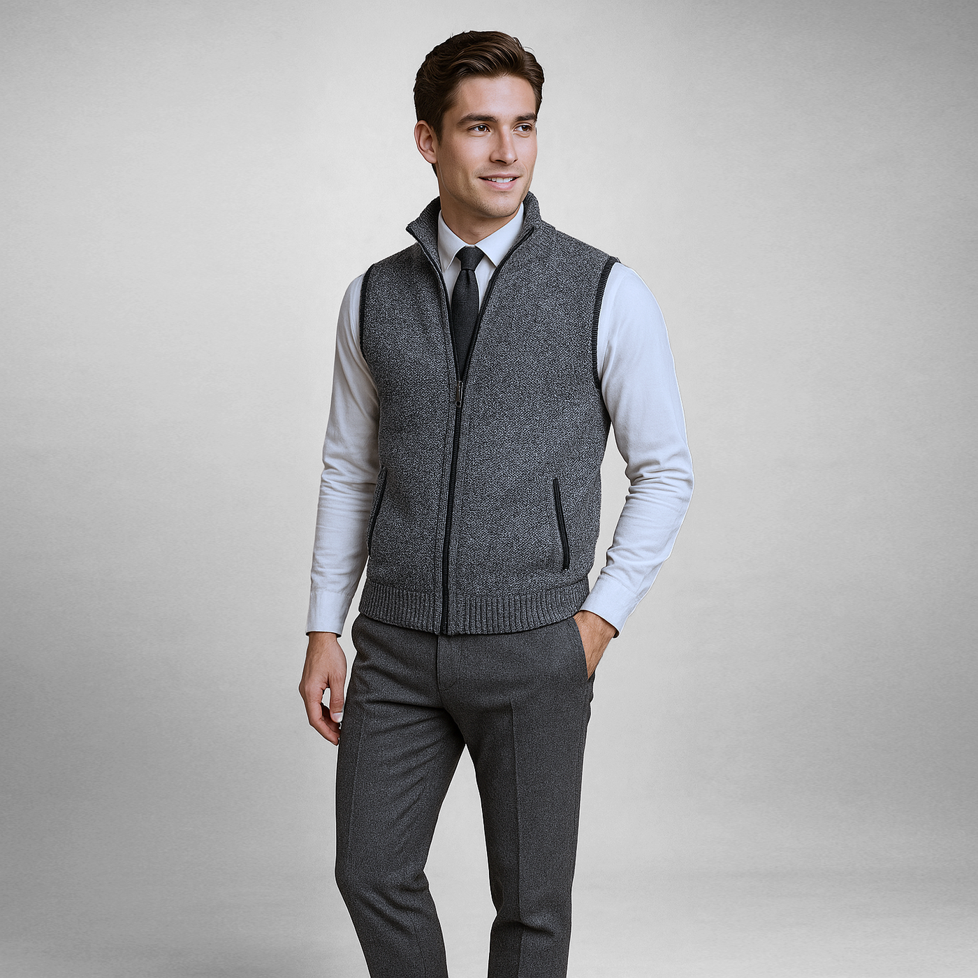 The Eliano Wool Blend Vest