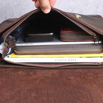 Jordan - Leather Courier Backpack