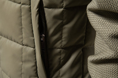 Garry | Stand Collar Patchwork Jacket