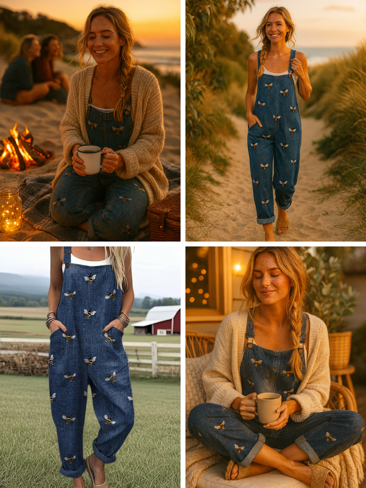 Aurora Bee Denim Jumpsuit