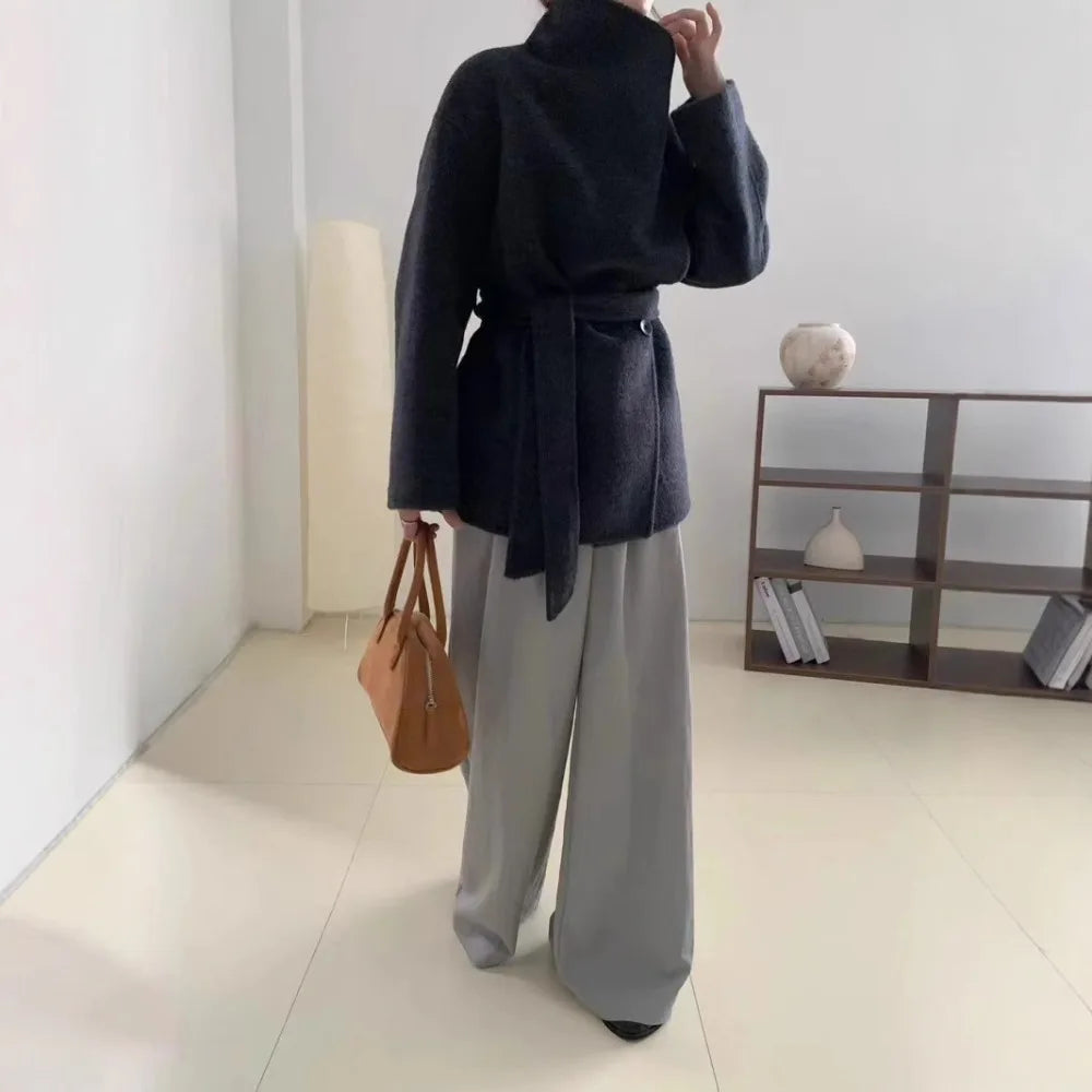 Velmira™ | Silk Wool Cashmere Coat