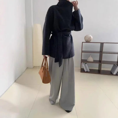 Velmira™ | Silk Wool Cashmere Coat