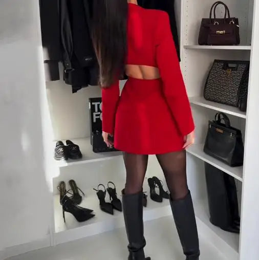 Aria Cut-Out Blazer Dress