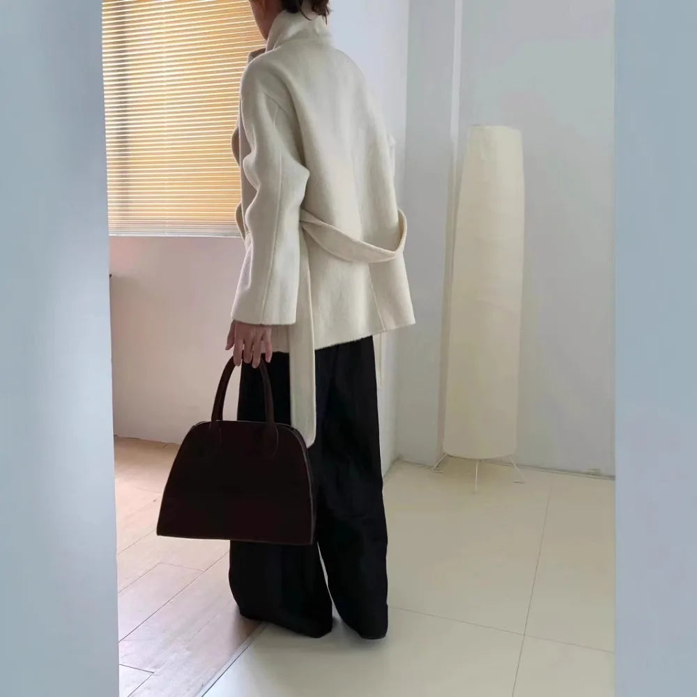 Velmira™ | Silk Wool Cashmere Coat