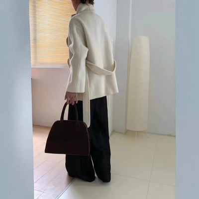 Velmira™ | Silk Wool Cashmere Coat