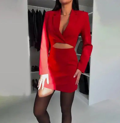 Aria Cut-Out Blazer Dress