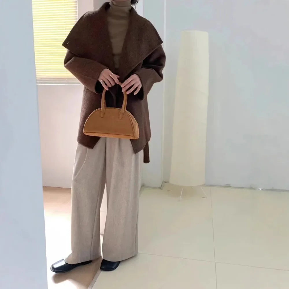 Velmira™ | Silk Wool Cashmere Coat