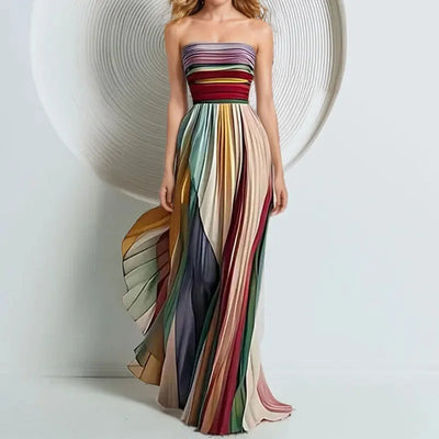 Radiant Stripes Maxi Dress