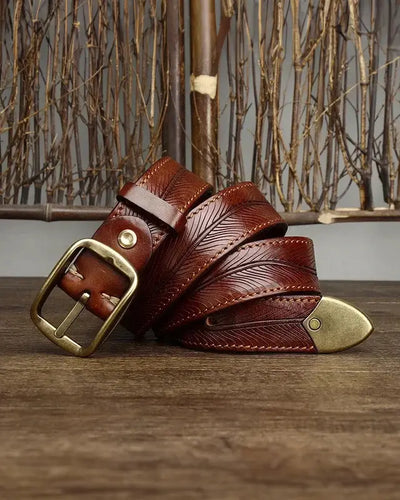 Vadim - Textured Leather Belt