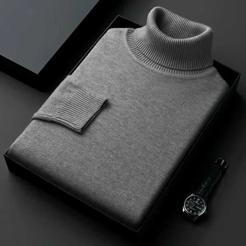 Franco - Cozy Knit Turtleneck Sweater