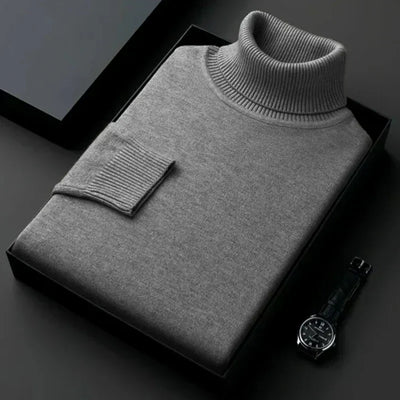 Franco - Cozy Knit Turtleneck Sweater