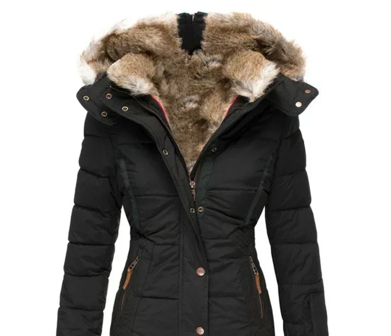 Bella - Cozy Winter Coat with Fur Interior