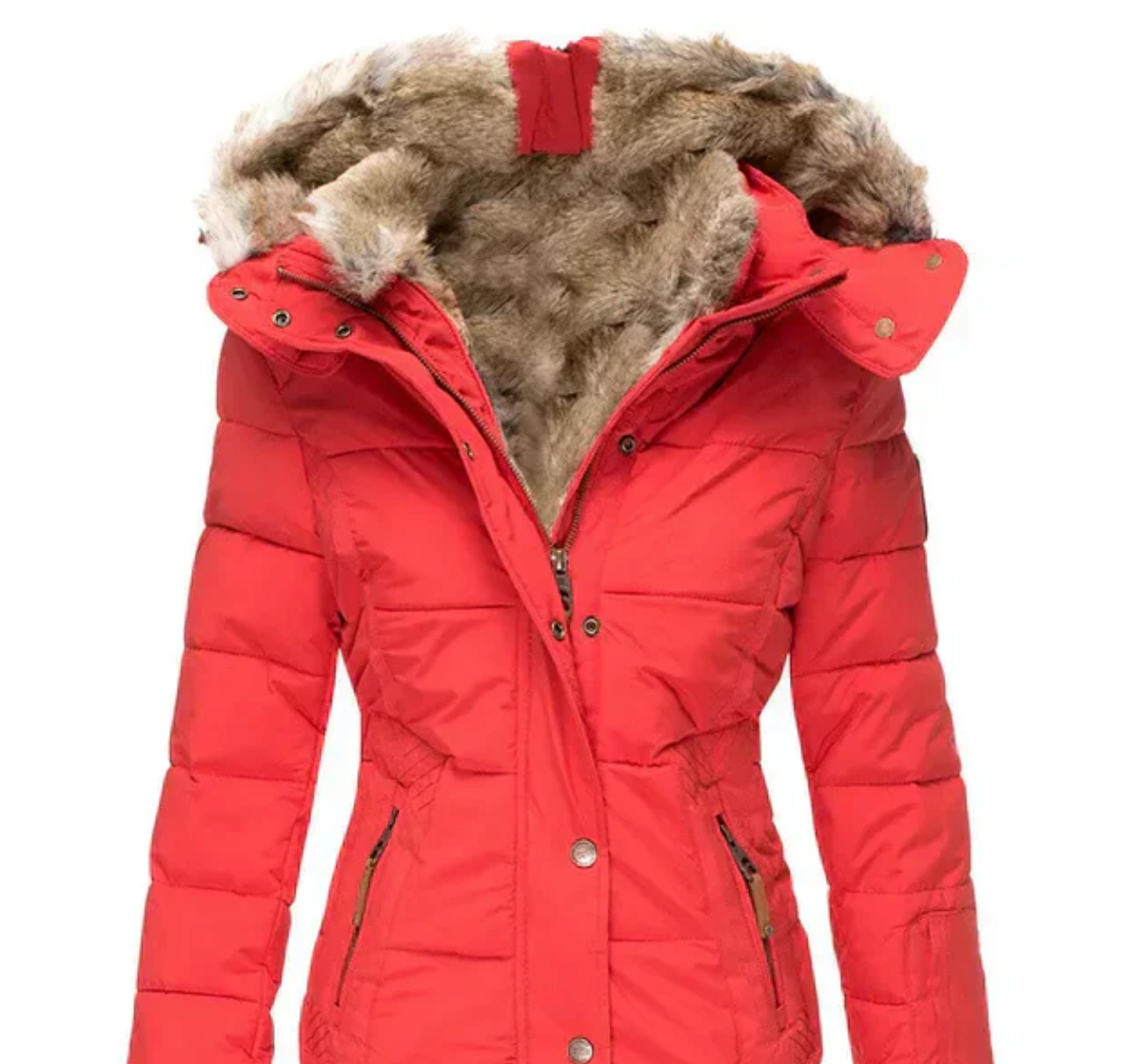 Bella - Cozy Winter Coat with Fur Interior