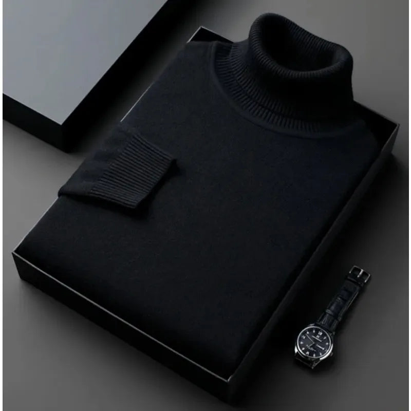 Franco - Cozy Knit Turtleneck Sweater