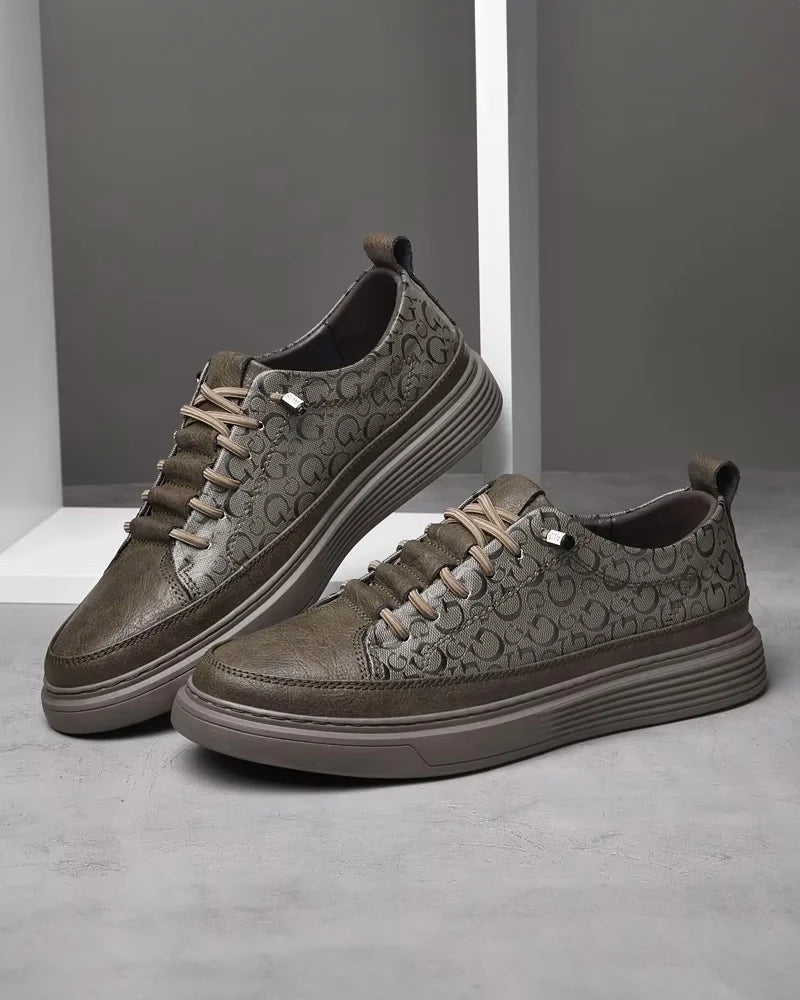 Arden - No-tie Leather Sneakers