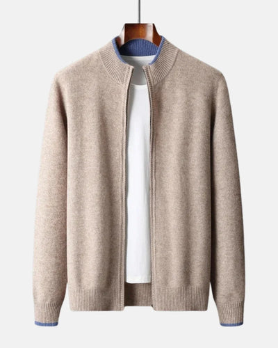Zip-Up Cashmere Jacket