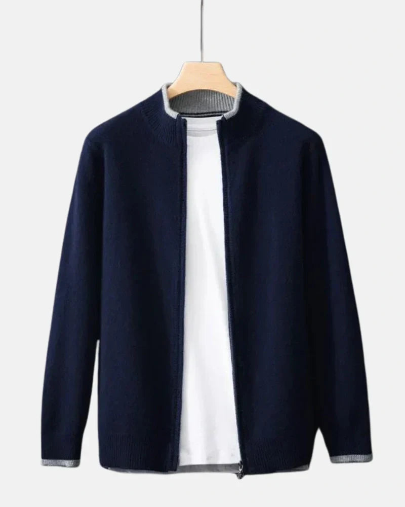 Zip-Up Cashmere Jacket